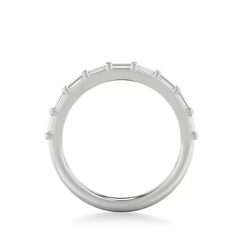 14K White Gold Alejandra Baguette Band