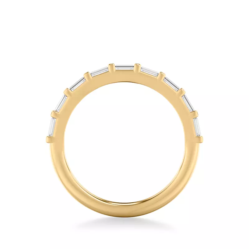 18K Yellow Gold Alejandra Baguette Band