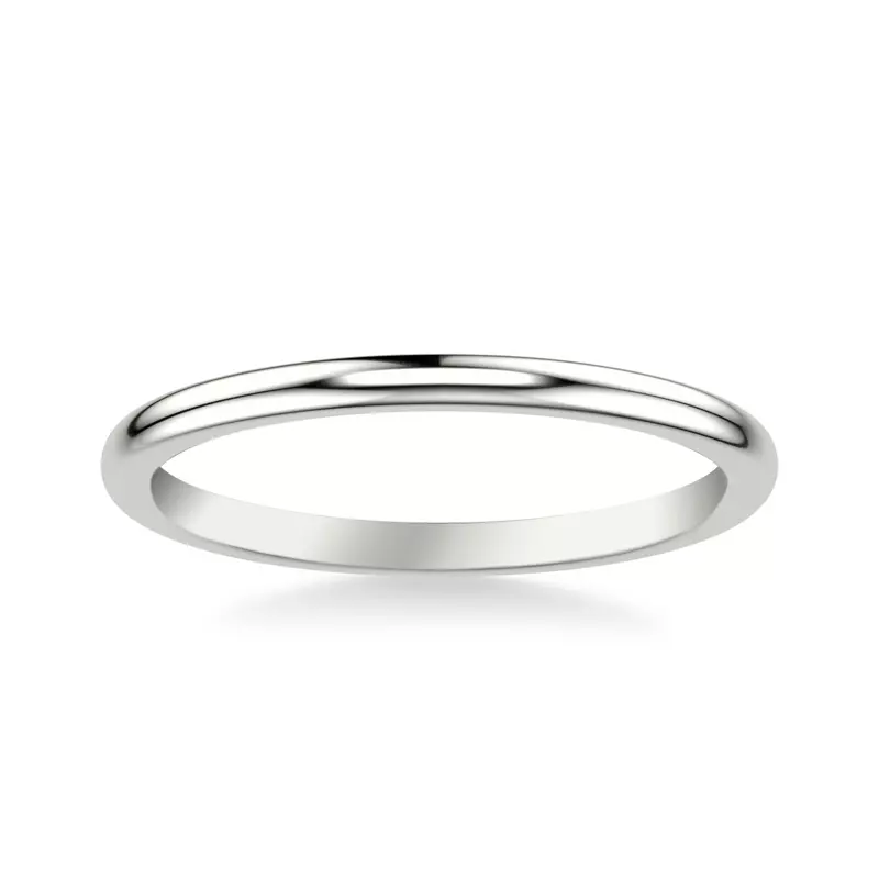 14K White Gold Briar Wedding Band