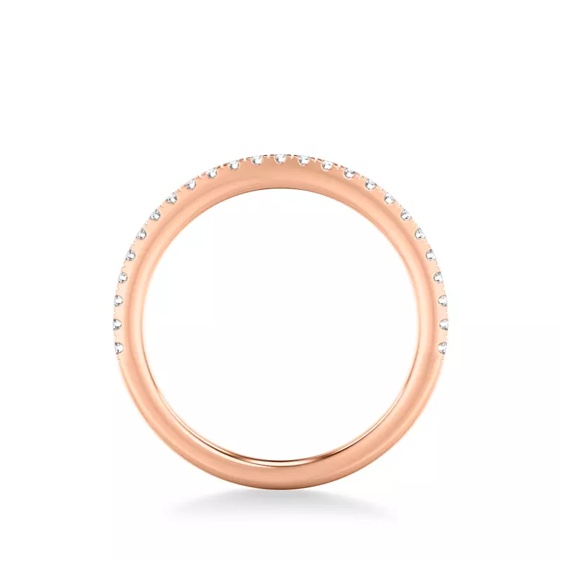 14K Rose Gold Shannon Pavé Diamond Band