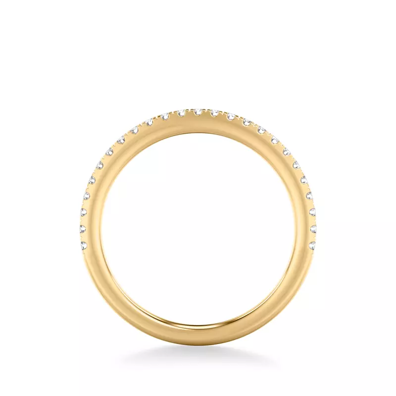 14K Yellow Gold Shannon Pavé Diamond Band