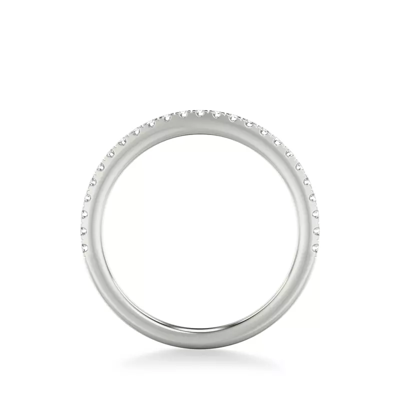18K White Gold Shannon Pavé Diamond Band