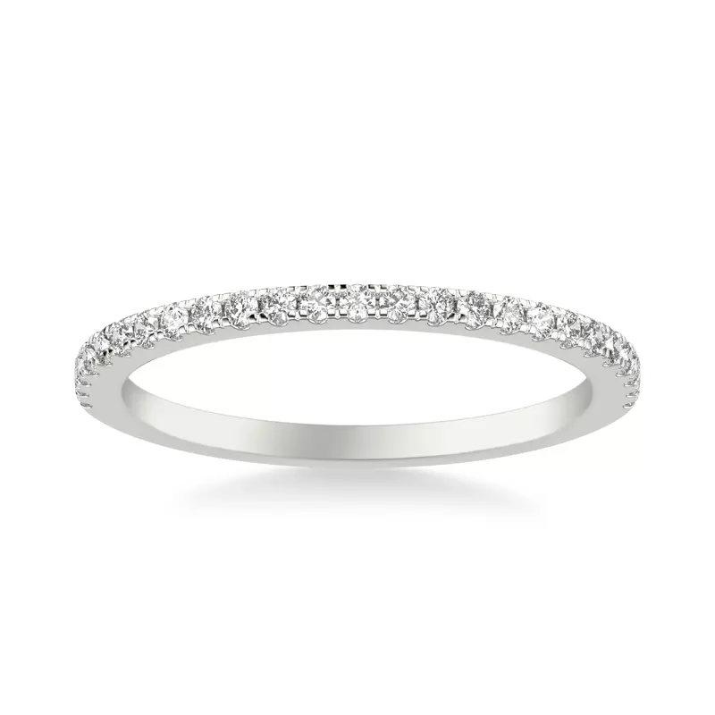 18K White Gold Shannon Pavé Diamond Band