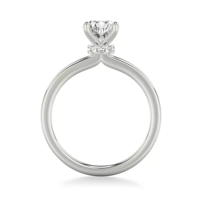18K White Gold Shannon Diamond Collar Engagement Ring