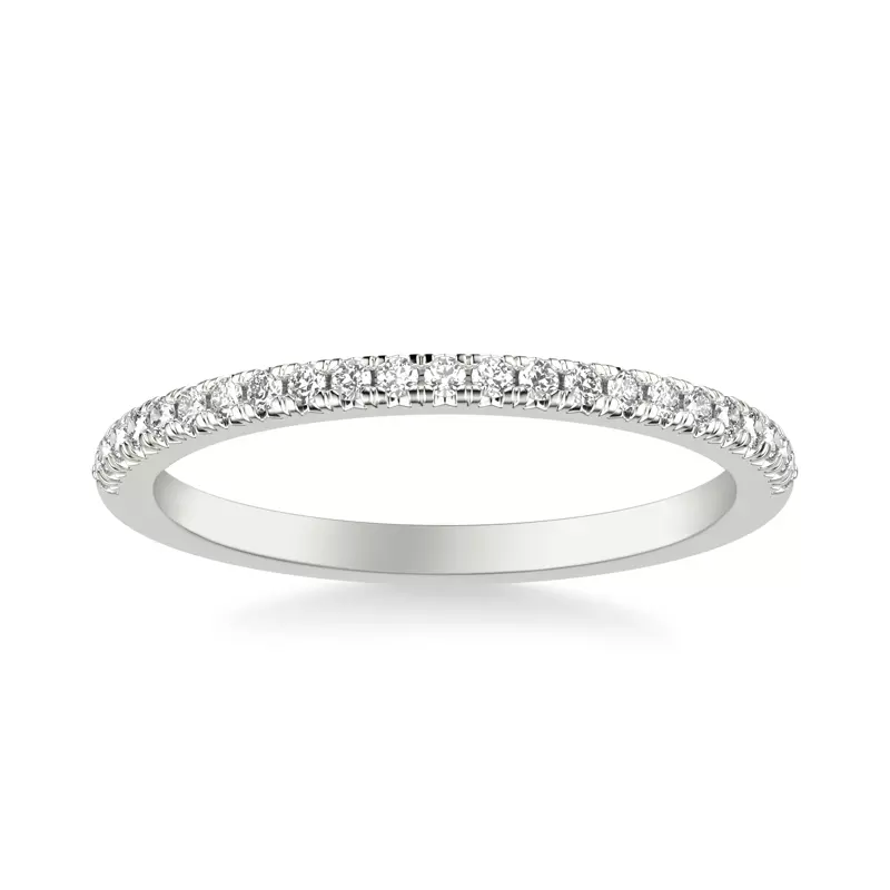 Platinum Raven Pave Diamond Band