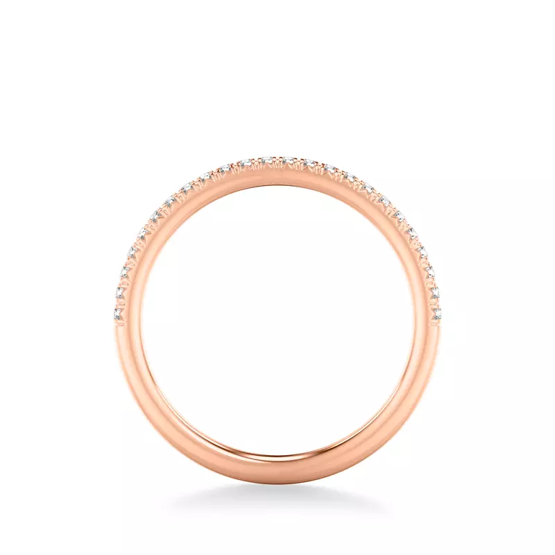 14K Rose Gold Greta Pave Diamond Band
