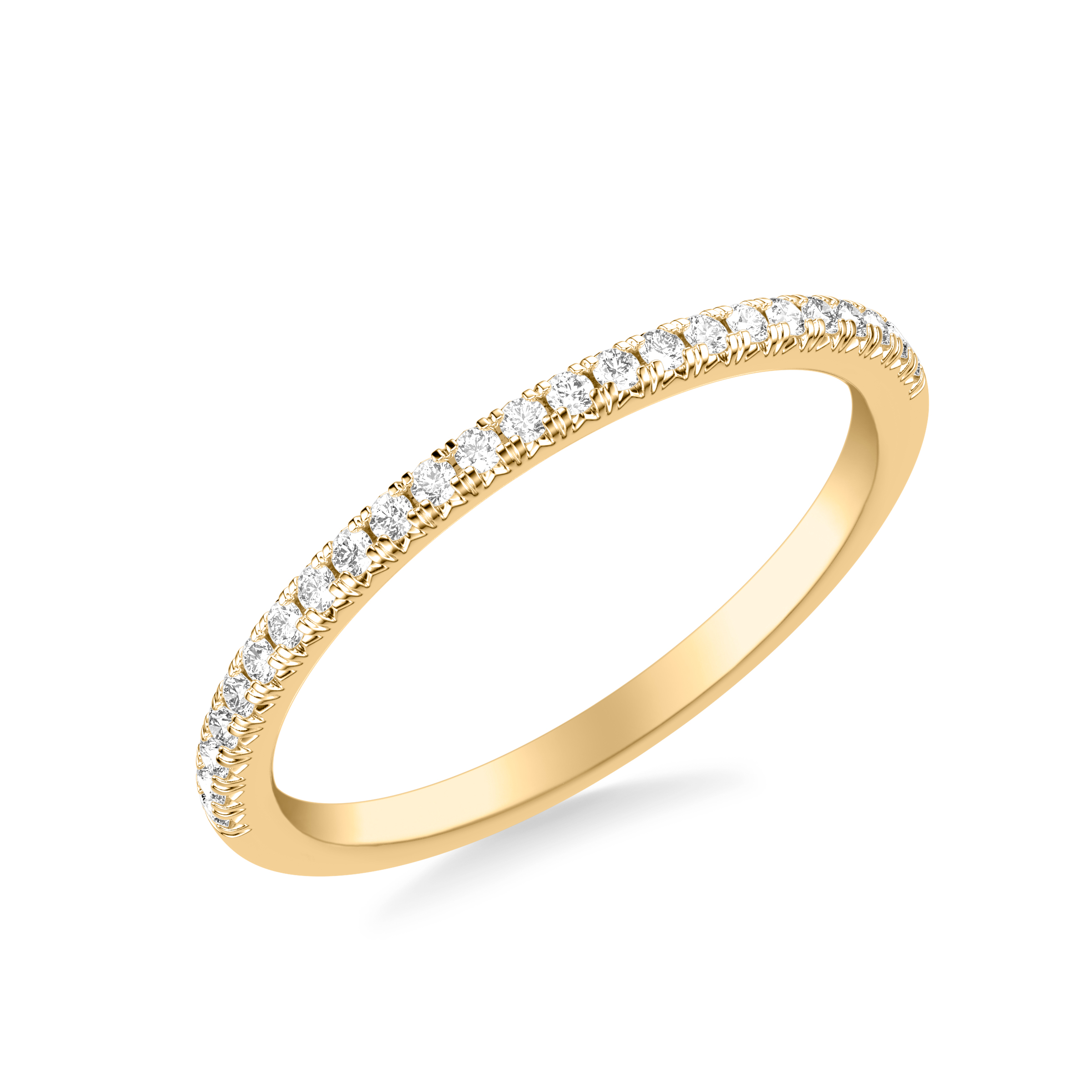 18K Yellow Gold Greta Pave Diamond Band