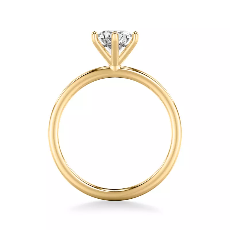 18K Yellow Gold Barrie Solitaire Engagement Ring