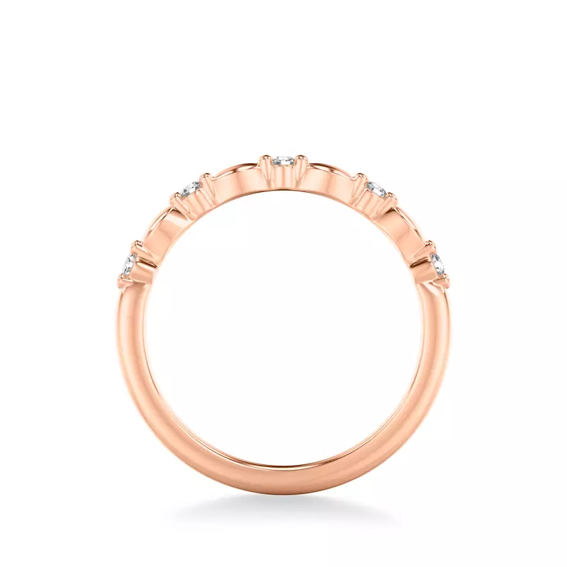 14K Rose Gold Mayra Diamond Accent Band