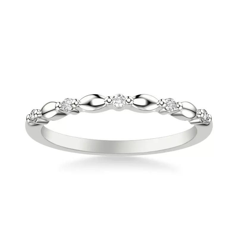 14K White Gold Mayra Diamond Accent Band