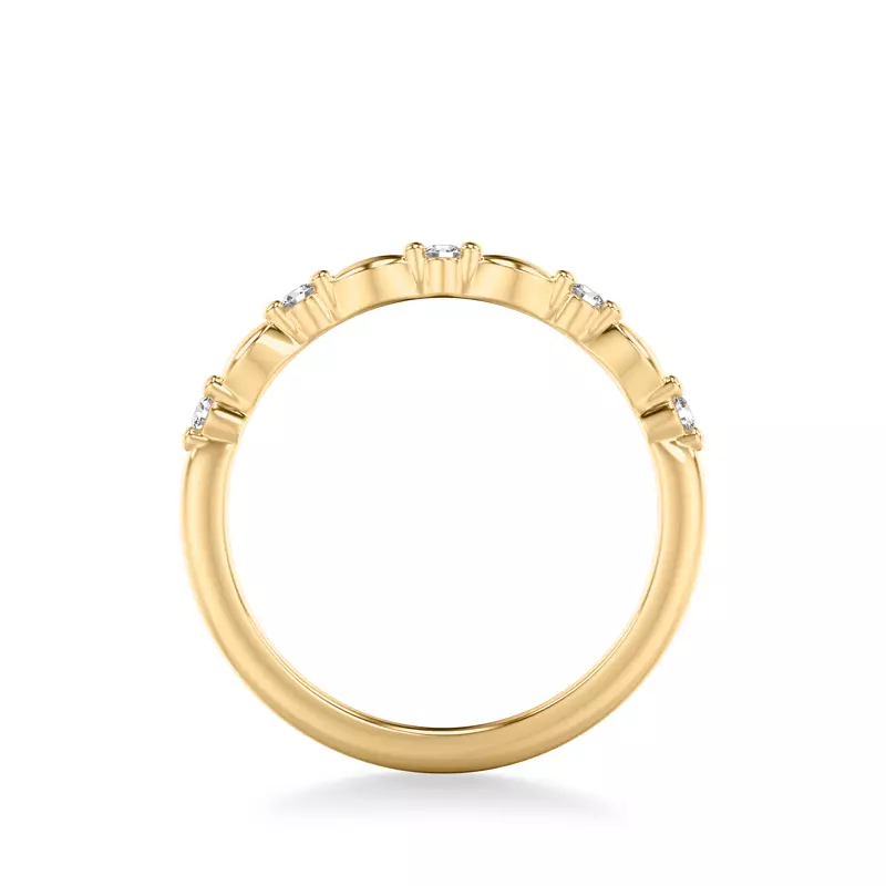 18K Yellow Gold Mayra Diamond Accent Band