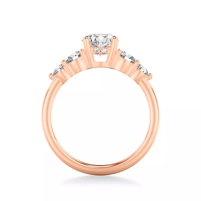 14K Rose Gold Tamara Hidden Halo Engagement Ring
