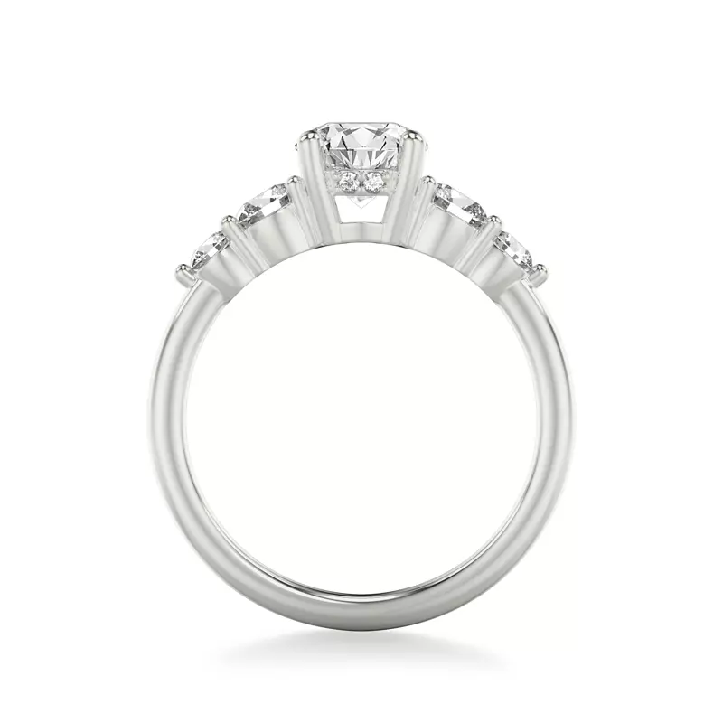 Platinum Tamara Hidden Halo Engagement Ring