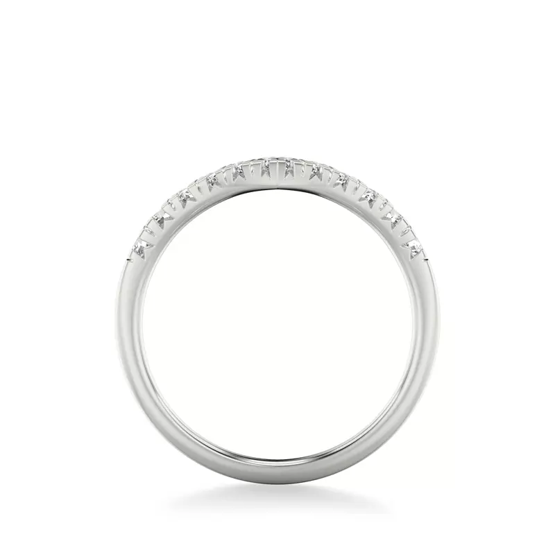 18K White Gold Cressida Diamond V-Band