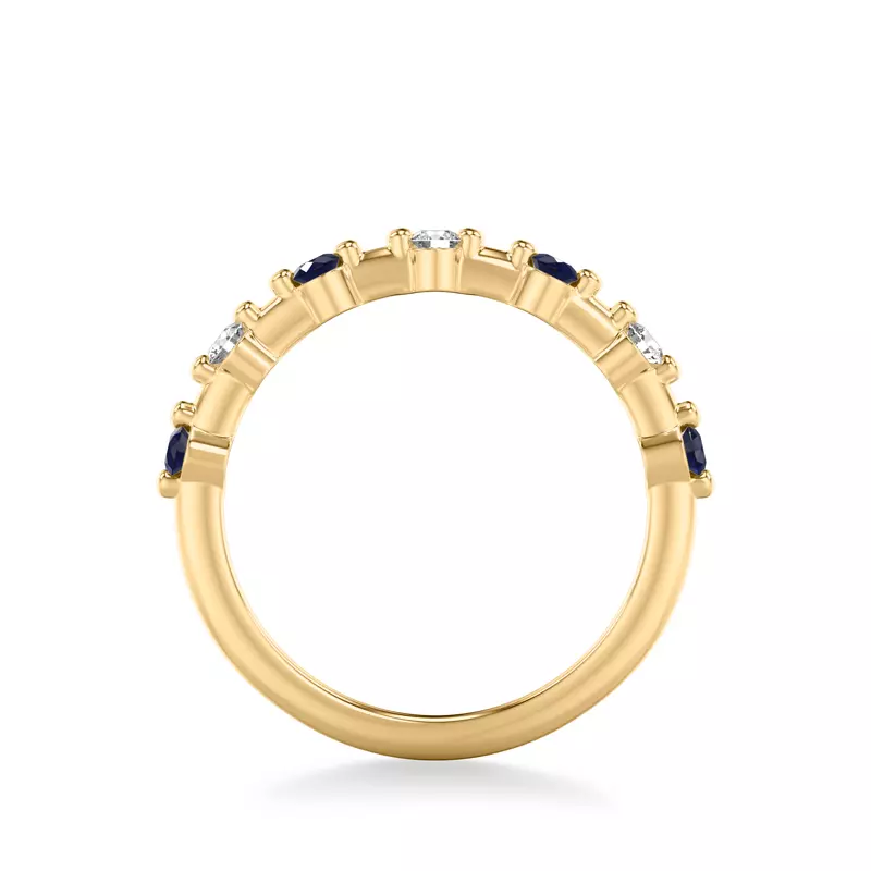 14K Yellow Gold Zina Sapphire Accent Band