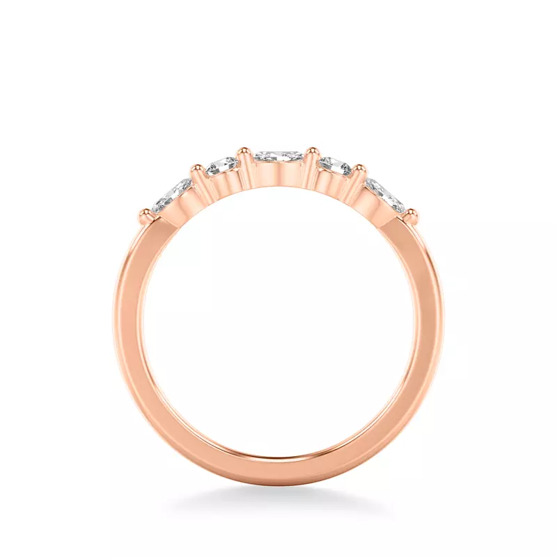 14K Rose Gold Deirdre Diamond Band