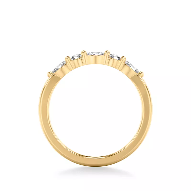 14K Yellow Gold Deirdre Diamond Band