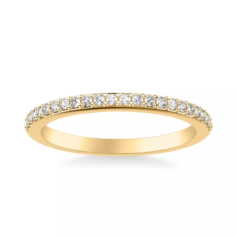 14K Yellow Gold Celine Pave Diamond Band