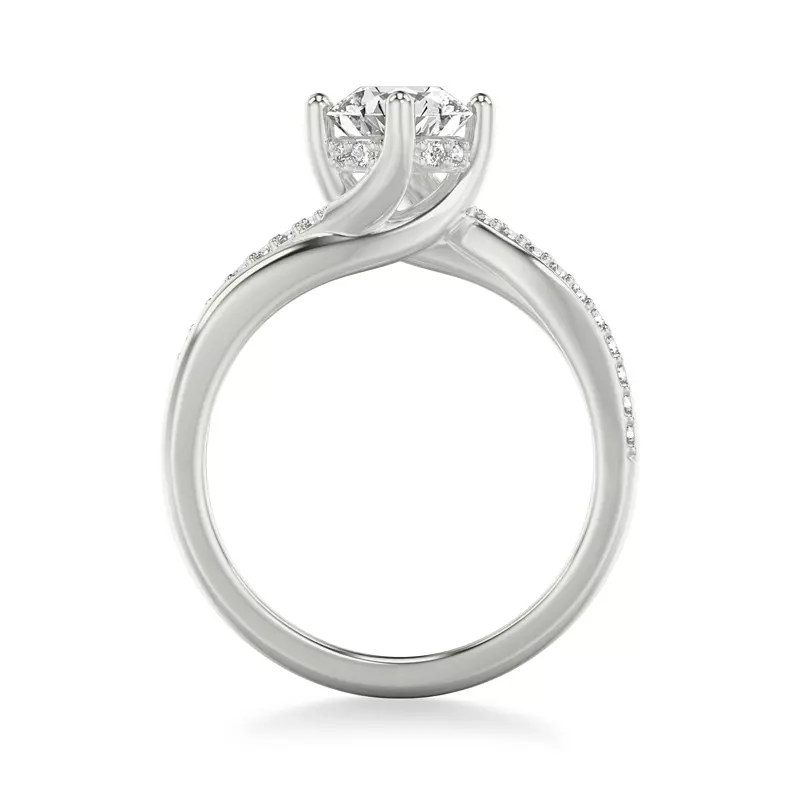 Platinum Celine Diamond Twist Engagement ring