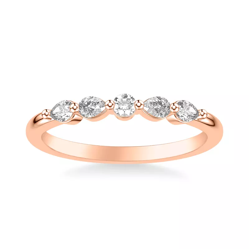 14K Rose Gold Shauna Diamond Band