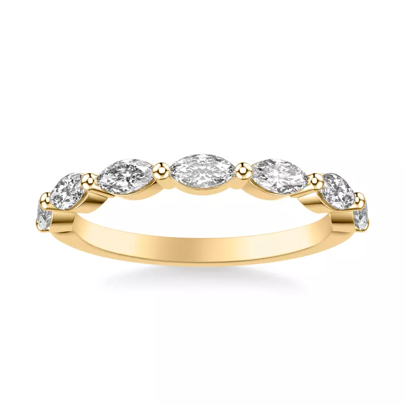 14K Yellow Gold Tamsin Marquise Diamond Band