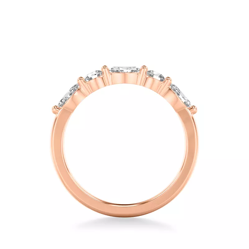 14K Rose Gold Deirdre Luxe Diamond Band