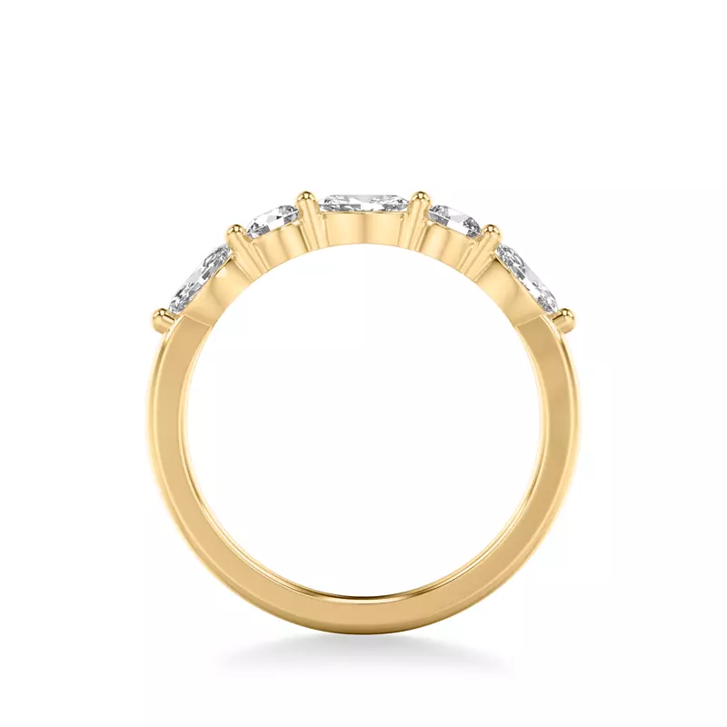 18K Yellow Gold Deirdre Luxe Diamond Band