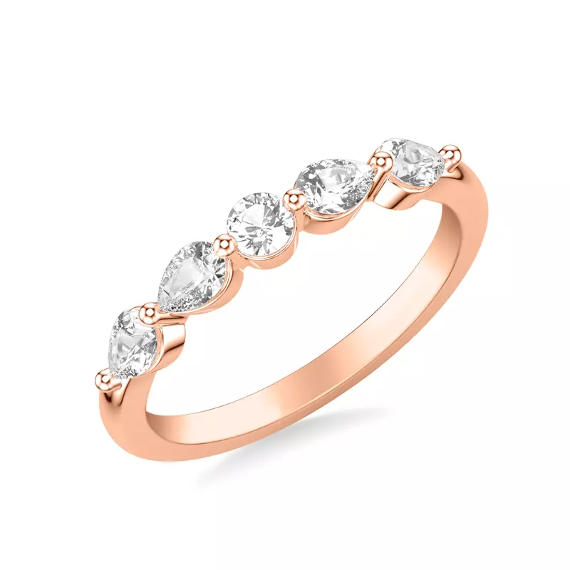 14K Rose Gold Shauna Luxe Diamond Band