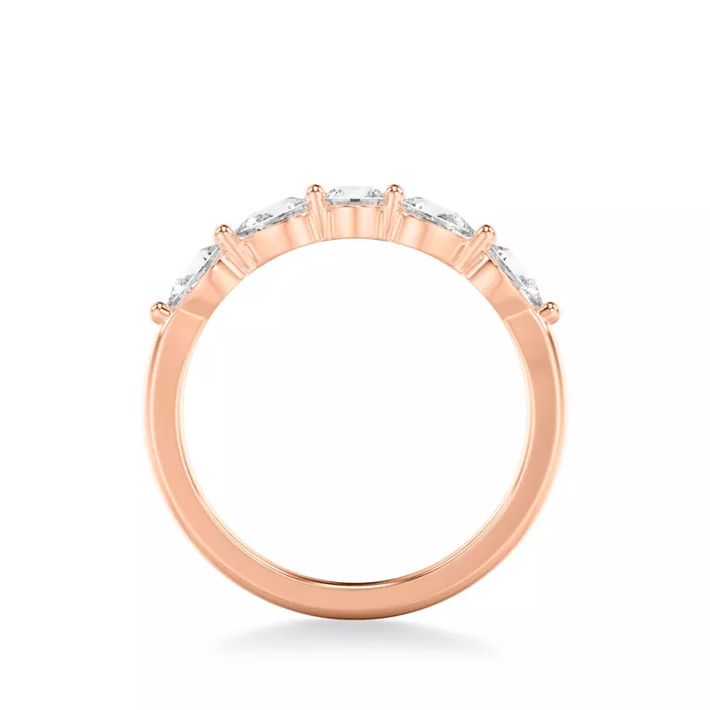 14K Rose Gold Shauna Luxe Diamond Band