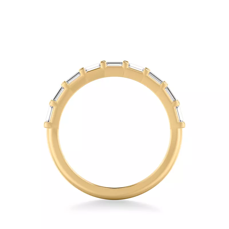 14K Yellow Gold Estrella Baguette Diamond Accent Band