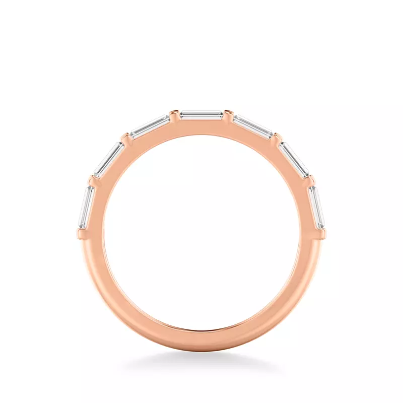 14K Rose Gold Charlene Baguette Lab Band