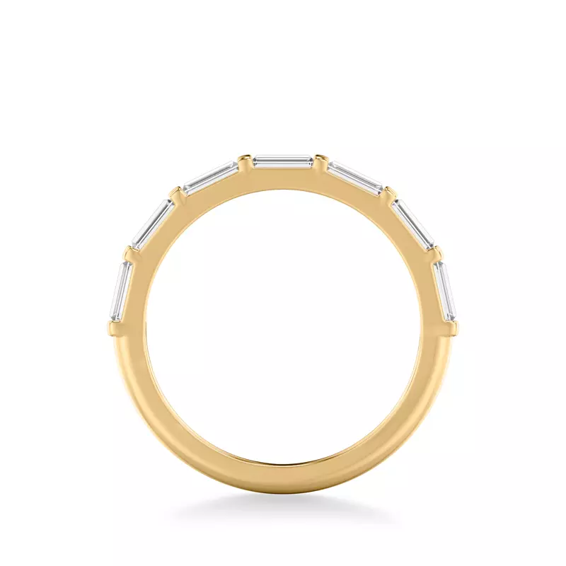18K Yellow Gold Charlene Baguette Lab Band