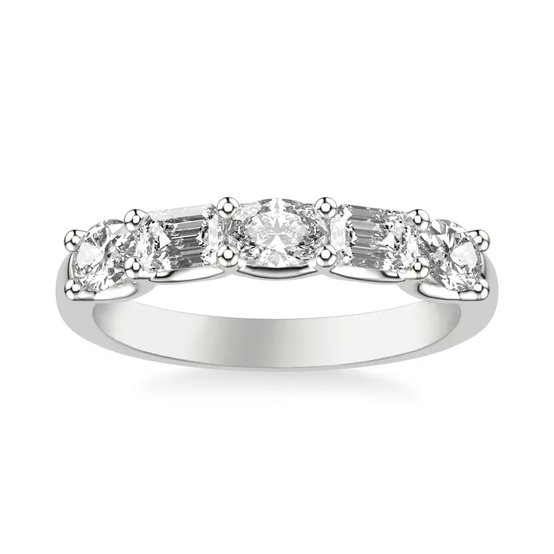 Platinum Kent Mixed-Shape Lab Band
