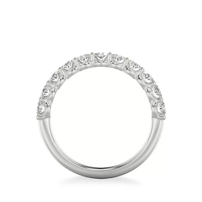 14K White Gold Kimpton Oval Lab Band