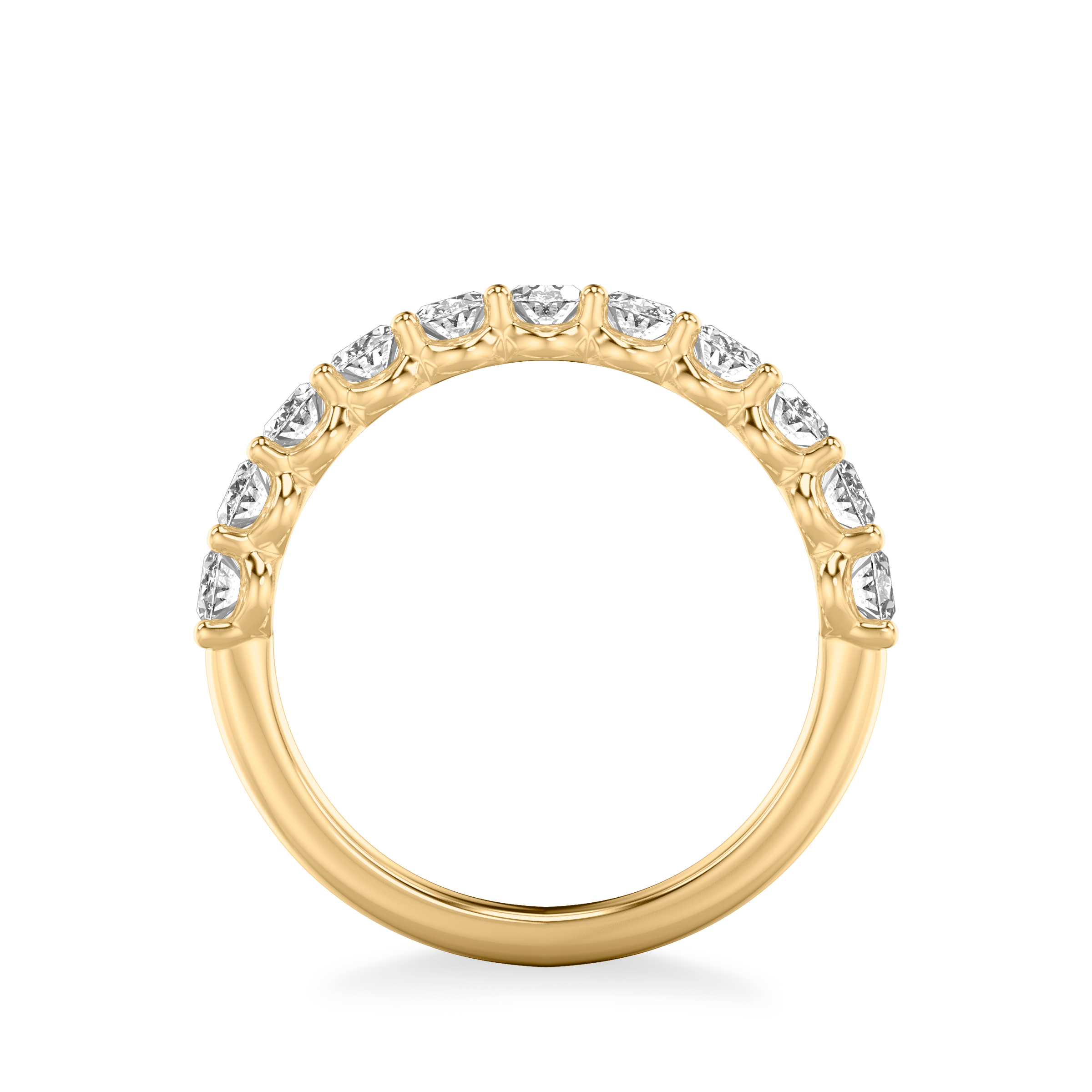 14K Yellow Gold Kimpton Oval Lab Band