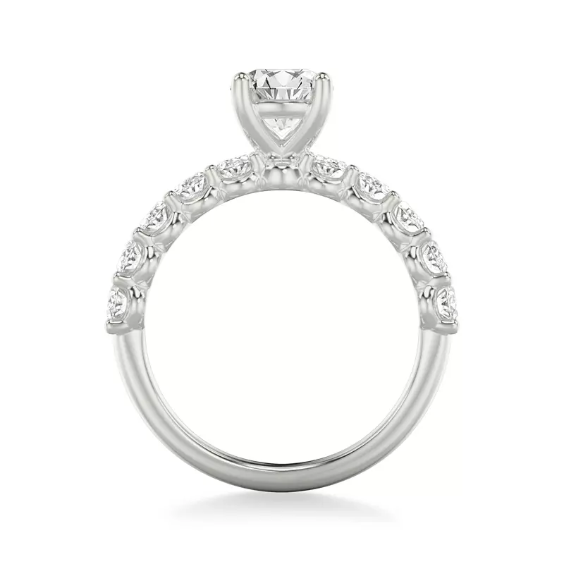 Platinum Kimpton Oval Lab Engagement Ring
