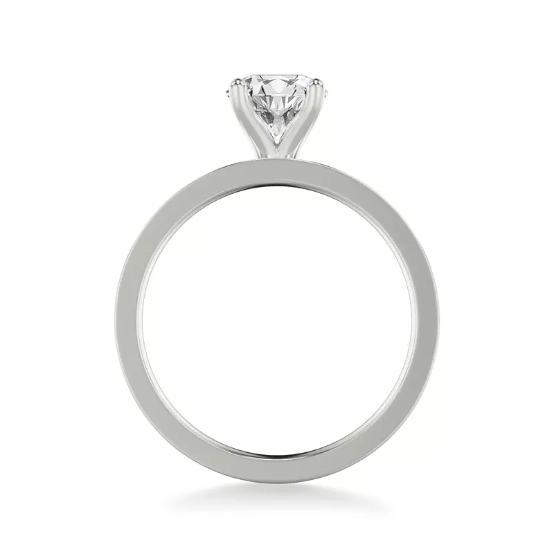 Platinum Cortina Wide Engagement Ring (3.5mm)