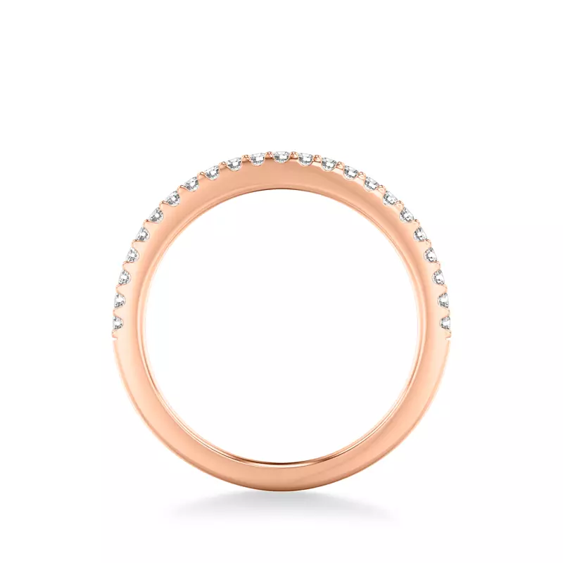 14K Rose Gold Gisele Pavé Diamond Band