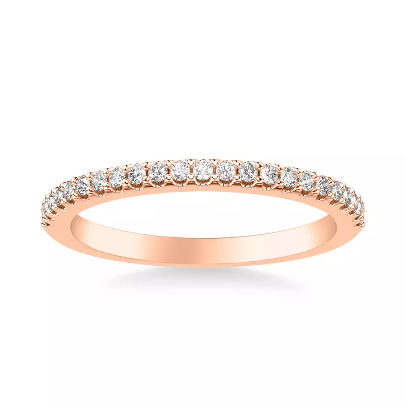 14K Rose Gold Gisele Pavé Diamond Band