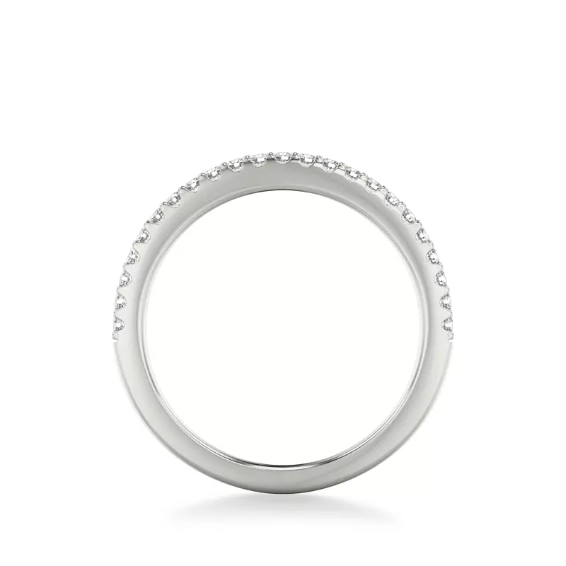 18K White Gold Gisele Pavé Diamond Band