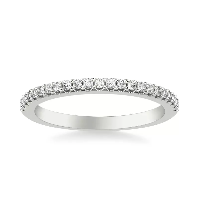 18K White Gold Gisele Pavé Diamond Band