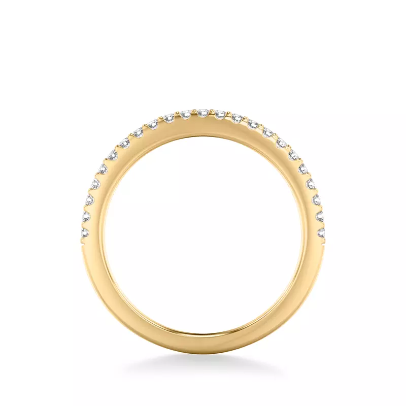 18K Yellow Gold Gisele Pavé Diamond Band