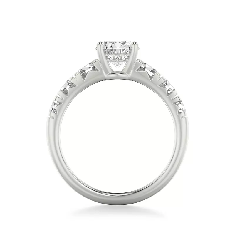 14K White Gold Martina Hidden Halo Engagement Ring