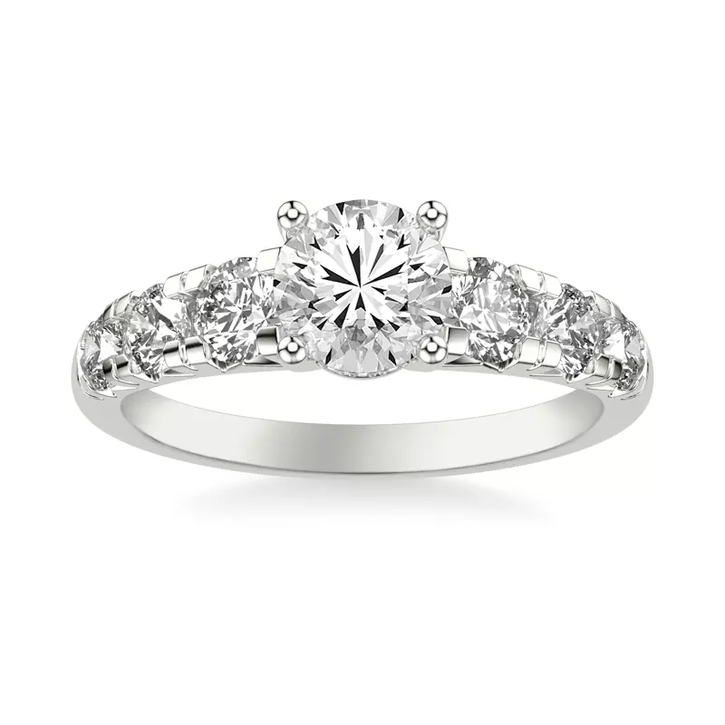 14K White Gold Martina Hidden Halo Engagement Ring