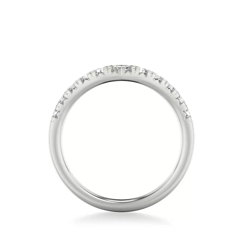 14K White Gold Martina Diamond V-Band