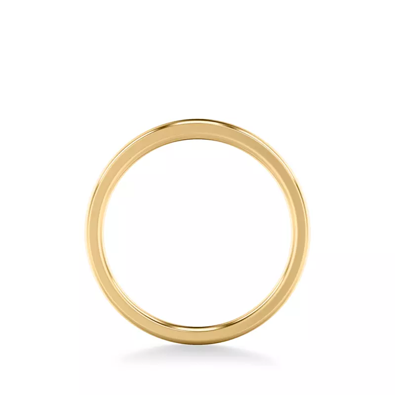 14K Yellow Gold Jacie High Polished Wedding Band