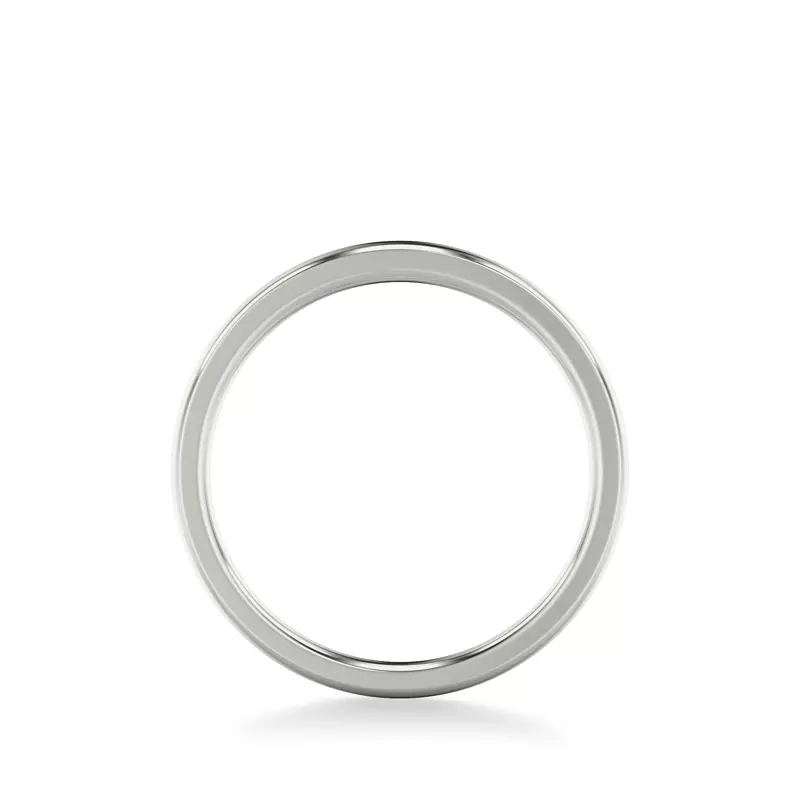Platinum Jacie High Polished Wedding Band
