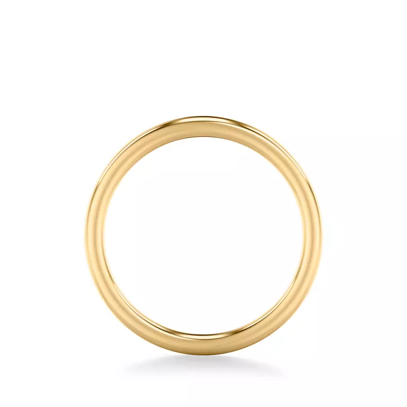 18K Yellow Gold Barrett High Polished Band
