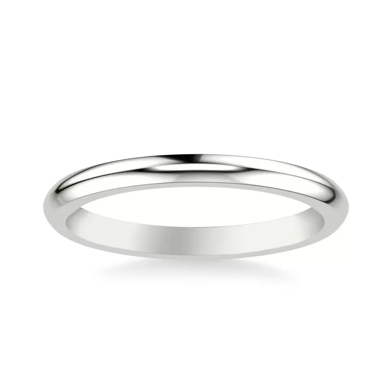 Platinum Cecily Polished Band (2mm)