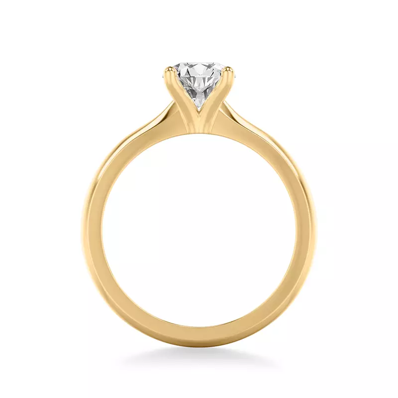 14K Yellow Gold Cecily Solitaire Engagement Ring